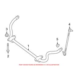 Genuine Mercedes-Benz Suspension Stabilizer Bar Bracket Bolt 000000003942